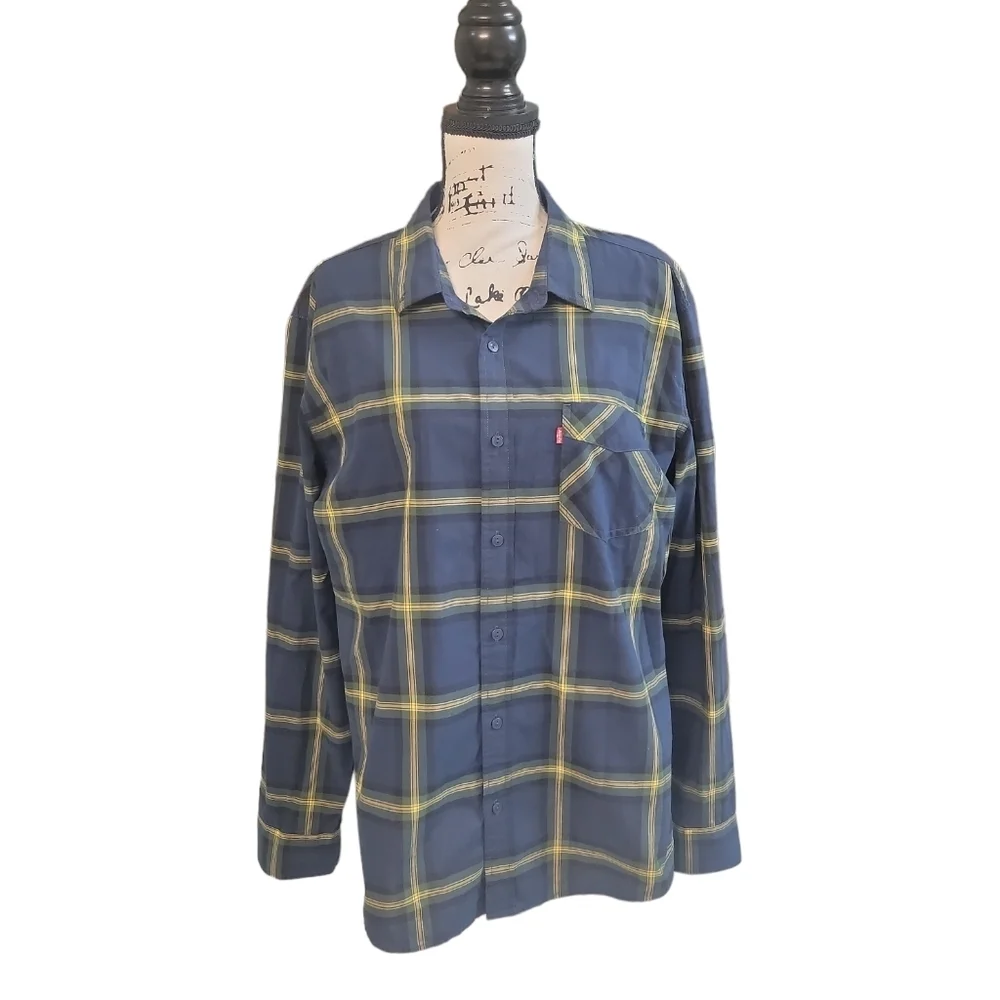 Levi's Mens Career‎ Casual Button Front Shirt Size Large